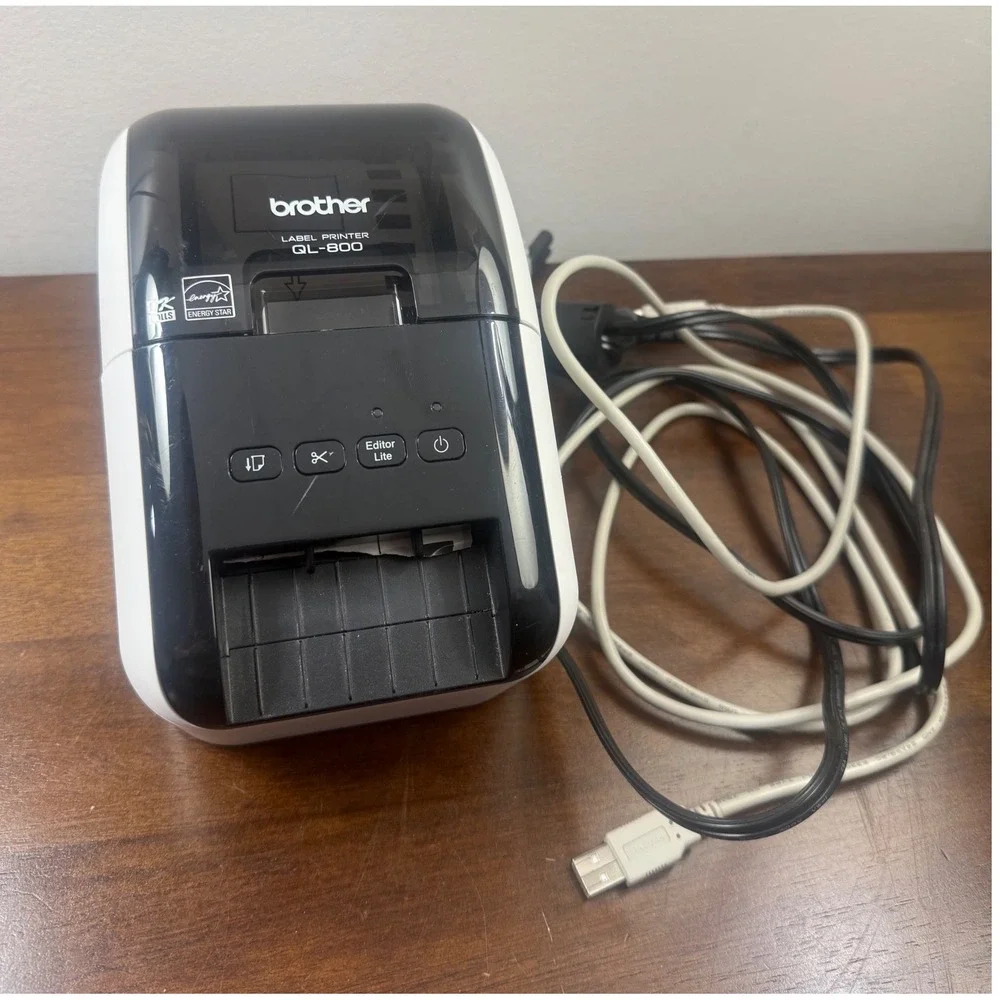 Brother QL-800 High-Speed Professional Label Printer Black White USB Thermal